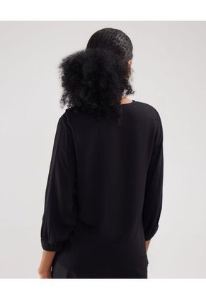 Blusa Para Mujer Manga 3/4 Patprimo En Color Negro #30123337