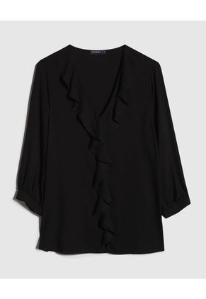 Blusa Para Mujer Manga 3/4 Patprimo En Color Negro #30123337
