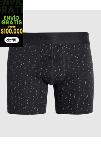 Boxer X1 Para Hombre Fleat Seamer Medio Color Negro Marca Patprimo #44000093 Patprimo