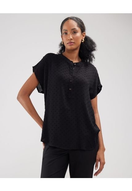 Blusa Para Mujer M/C Patprimo En Color Negro #30123335