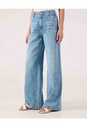 Jean Para Mujer Wide-Leg Color Azul Marca Patprimo #30160485