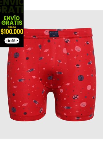 Pantaloncillo Infantil Niño Boxer Filete Medio Color Rojo Marca Patprimo #66000111 Patprimo