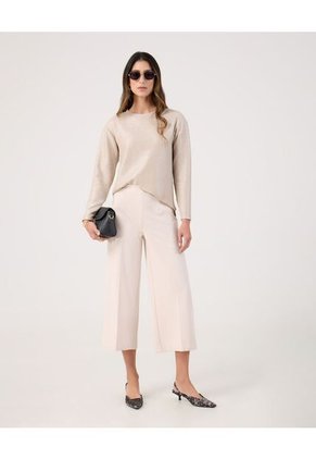 Saco Para Mujer Cuello Redondo Color Beige Marca Patprimo #30330669