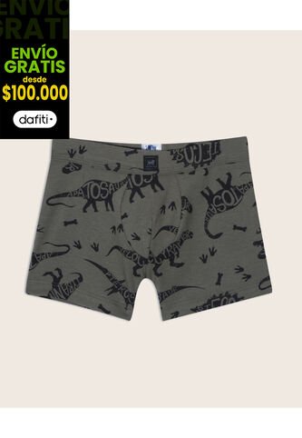 Pantaloncillo Infantil Niño Boxer Filete Color Verde Marca Patprimo #66000096 Patprimo