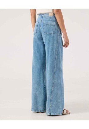 Jean Para Mujer Wide-Leg Color Azul Marca Patprimo #30160485