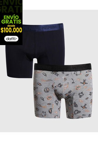 Pantaloncillo Infantil Niño Boxer Filete Medio Color Negro Marca Patprimo #63000068 Patprimo