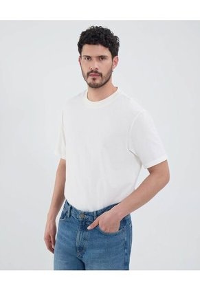 Camiseta Para Hombre Manga Corta Cuello Redondo Color Crema Marca Patprimo #44090938