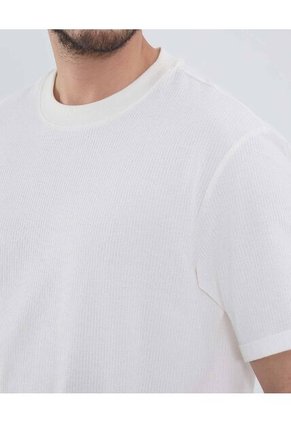 Camiseta Para Hombre Manga Corta Cuello Redondo Color Crema Marca Patprimo #44090938