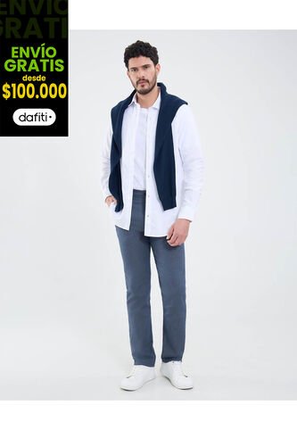 Pantalón Para Hombre Chino Color Azul Marca Patprimo #44071123 Patprimo