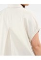 Camisa En Efecto Lino  Para Mujer Café Patprimo de Patprimo