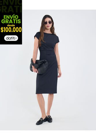 Vestido Para Mujer M/C Medio Color Negro Marca Patprimo #30171066 Patprimo