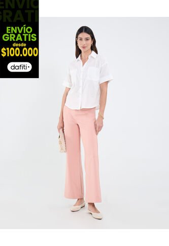 Pantalón Para Mujer Moda Color Rosa Marca Patprimo #30072013 Patprimo