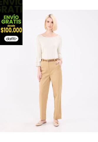 Pantalón Para Mujer Chino Color Café Marca Patprimo #30071997 Patprimo