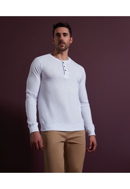Camiseta Manga Larga Hombre Patprimo Blanco 44090800-10215
