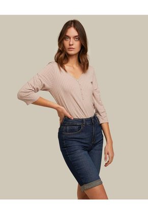 Bermuda Para Mujer  Color Azul Oscuro Marca Patprimo #30100224