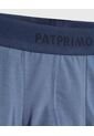 Boxer X1 Para Hombre Fleat Seamer Largo Color Azul Marca Patprimo #44000506 de Patprimo