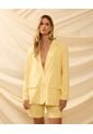 Blazer  Para Mujer  Color Amarillo Marca Patprimo #30400149 de Patprimo