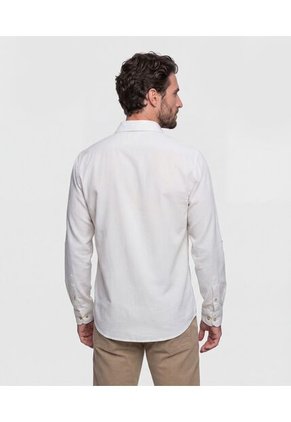 Camisa Para Hombre Manga Larga Sin Bolsillo Cuello C Color Blanco Marca Patprimo #44017376