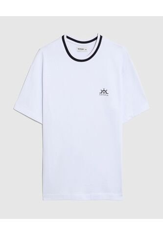 Camiseta  Para Hombre Manga Corta Cuello Redondo Color Blanco Marca Patprimo #44098362 Patprimo