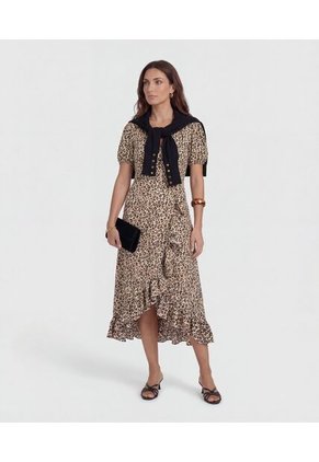 Vestido Para Mujer M/C Medio Color Café Marca Patprimo #30179479