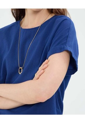 Blusa Para Mujer Manga Corta Color Azul  Marca Patprimo #30123454