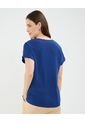 Blusa Para Mujer Manga Corta Color Azul  Marca Patprimo #30123454 de Patprimo
