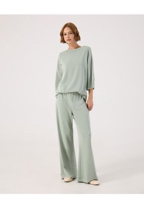 Camiseta Para Mujer Manga 3/4 Cuello Redondo Color Verde Marca Patprimo #30093826