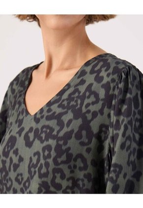 Blusa Para Mujer Manga Corta Color Verde Marca Patprimo #30123602