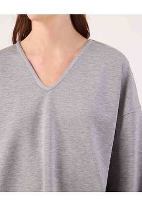 Buzo Para Mujer Cuello V Color Gris Marca Patprimo #30060072