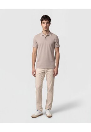 Polo Para Hombre Cuello Maquina Sin Bolsillo Color Café Marca Patprimo #44112783