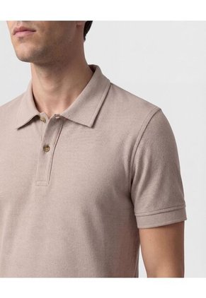 Polo Para Hombre Cuello Maquina Sin Bolsillo Color Café Marca Patprimo #44112783