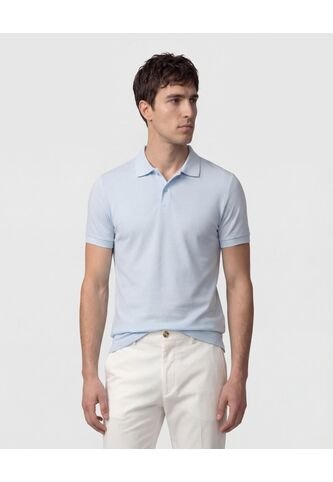 Polo  Para Hombre Cuello Tejido Sin Bolsillo Color Azul Marca Patprimo #44117244 Patprimo
