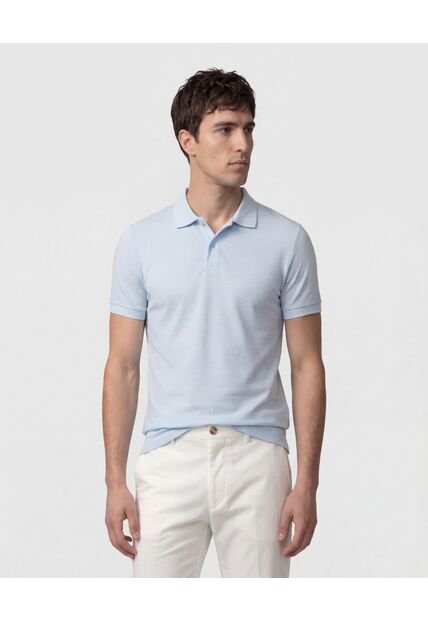 Polo  Para Hombre Cuello Tejido Sin Bolsillo Color Azul Marca Patprimo #44117244