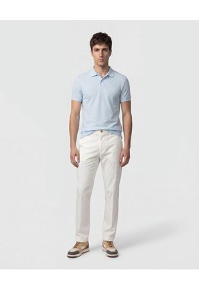 Polo Para Hombre Cuello Tejido Sin Bolsillo Color Azul Marca Patprimo #44117244