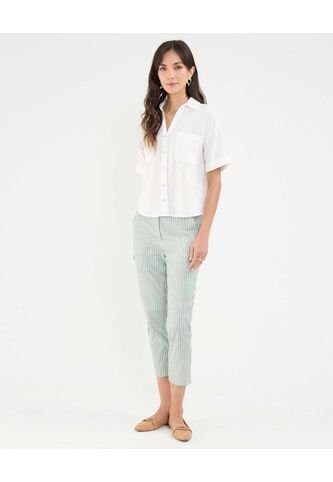 Pantalón Para Mujer Capri Color Gris  Marca Patprimo #30071965 Patprimo