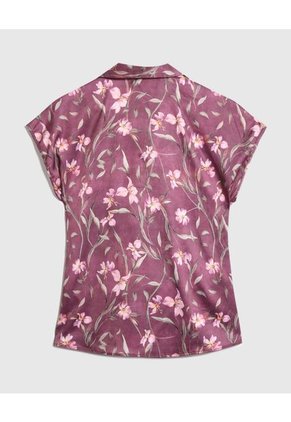 Blusa  Para Mujer Manga Corta Color Vino Marca Patprimo #30123570