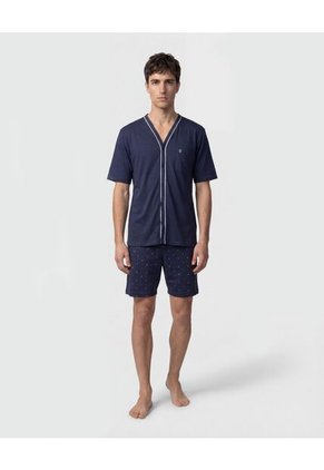 Pijama  Para Hombre M/C P/C Color Azul Marca Patprimo #44040247