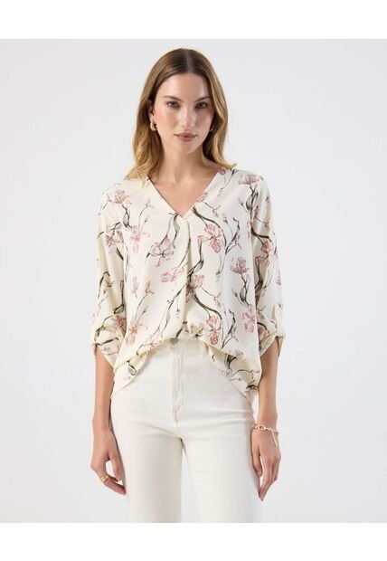 Blusa  Para Mujer Manga 3/4 Color Crema Marca Patprimo #30123629