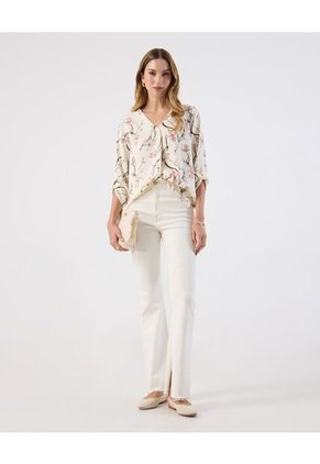 Blusa  Para Mujer Manga 3/4 Color Crema Marca Patprimo #30123629