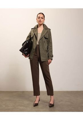 Camiseta  Para Mujer Manga Sisa Cuello Redondo Color Café Marca Patprimo #30093802