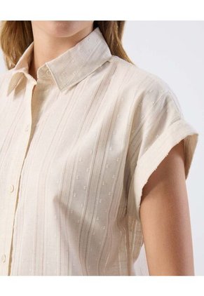 Camisa  Para Mujer Manga Corta Color Beige Marca Patprimo #30010764