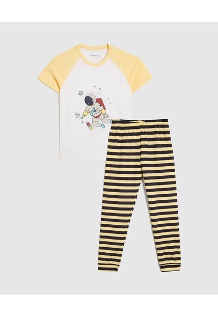 Pijama  Niño M/C P/L Color Amarillo Marca Patprimo #66040068