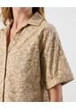 Camisa  Para Mujer Manga Corta Color Beige Marca Patprimo #30010759 de Patprimo