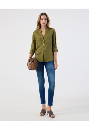 Blusa  Para Mujer Manga Larga Color Verde Marca Patprimo #30123634