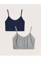 Pack De Dos Tops Para Mujer  Para Mujer Gris Patprimo de Patprimo