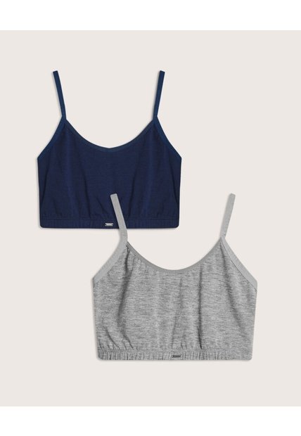 Pack De Dos Tops Para Mujer  Para Mujer Gris Patprimo
