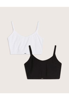 Pack De Dos Tops Para Mujer Para Mujer Negro Patprimo