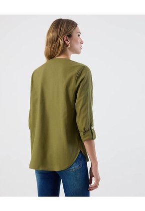 Blusa  Para Mujer Manga Larga Color Verde Marca Patprimo #30123634