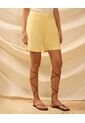Bermuda  Para Mujer Regular Largo Color Amarillo Marca Patprimo #30100410 de Patprimo
