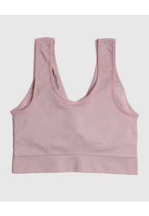 Top Seamless Unicolor   Para Mujer Rosa Patprimo